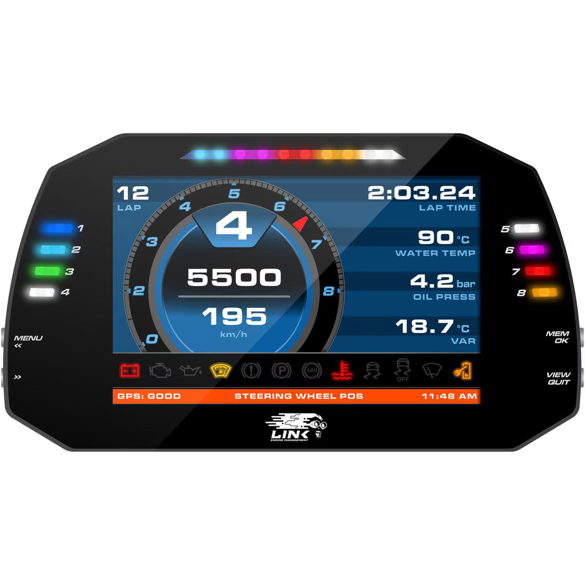 Link ECU MXG Strada 7 INCH dash (Race)