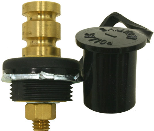 Battery jump start stud black