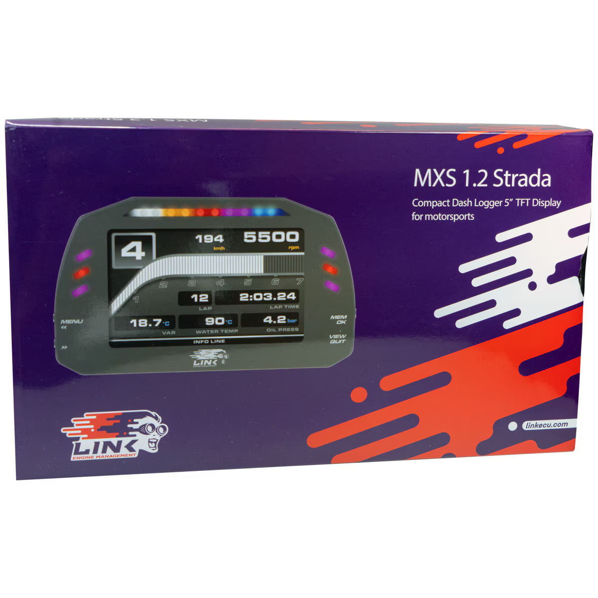 Link ECU MXS Strada 5 INCH dash (Race)